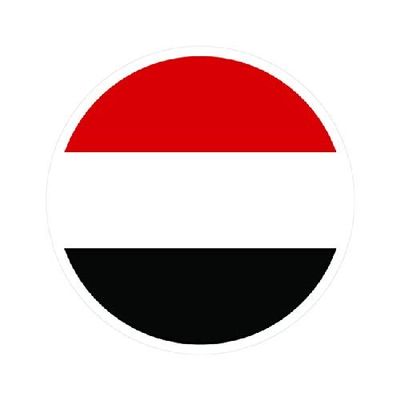 Magnet Round Yemeni Flag Magnetic Vinyl Car Magnet Bumper Sticker