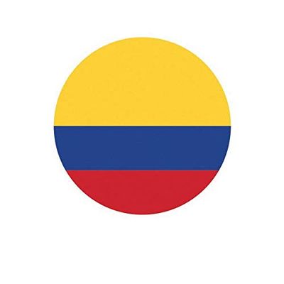 ION Graphics Magnet Round Colombian Flag Magnetic Vinyl Colombia COL CO 5" Car Magnet Bumper Sticker