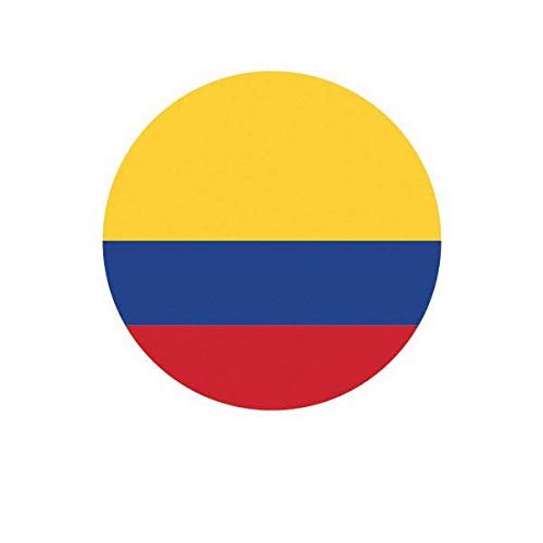 ION Graphics Magnet Round Colombian Flag Magnetic Vinyl Colombia COL CO 5" Car Magnet Bumper Sticker