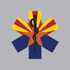 Magnet Arizona State Shaped EMT Flag Magnetic Vinyl EMS Paramedic AZ Car Magnet Bumper Sticker view 1