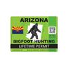Magnet Arizona Bigfoot Hunting Permit Magnetic Vinyl Sasquatch Lifetime Car Magnet Bumper Sticker view 1