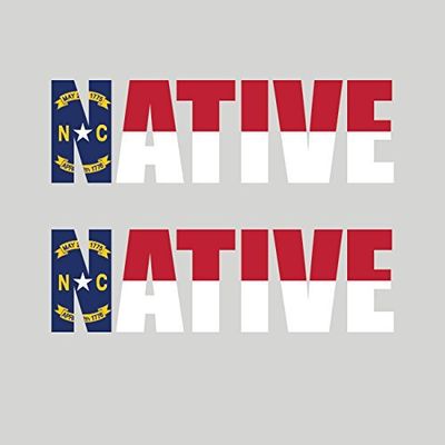 Magnet Two Pack North Carolina Native Magnetic Vinyl NC Pride Car Magnet Bumper Sticker