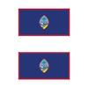 KW Vinyl Magnet Two Pack Guam Flag Magnetic State United States Territory of Car Magnet Bumper Sticker view 1