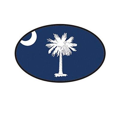 ION Graphics Magnet South Carolina State Flag Oval Magnetic Vinyl V4 SC 5" Car Magnet Bumper Sticker