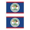 KW Vinyl Magnet Two Pack Belizean Flag Magnetic Belize BLZ BZ Car Magnet Bumper Sticker view 1
