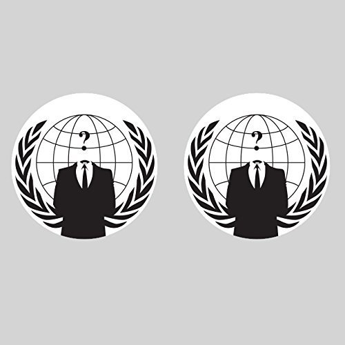 Magnet Two Pack Anonymous Occupy America Magnetic Vinyl Car Magnet Bumper Sticker