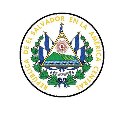 ION Graphics Magnet Salvadoran Coat of Arms Magnetic Vinyl El Salvador Flag SLV 5" Car Magnet Bumper Sticker