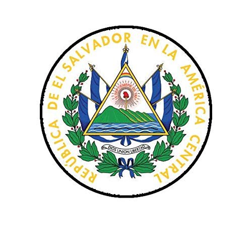 ION Graphics Magnet Salvadoran Coat of Arms Magnetic Vinyl El Salvador Flag SLV 5" Car Magnet Bumper Sticker