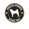 ION Graphics Magnet Proud Owner Shiba Inu Magnetic Vinyl Dog Canine pet 5" Car Magnet Bumper Sticker view 1