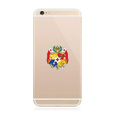 Magnet 2X - Tongan Coat of Arms Cell Phone Magnetic Vinyl Car Magnet Bumper Sticker