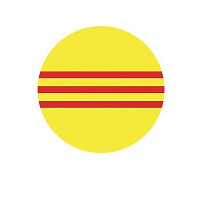ION Graphics Magnet Round South Vietnamese Flag Magnetic Vinyl Vietnam Southern 5" Car Magnet Bumper Sticker