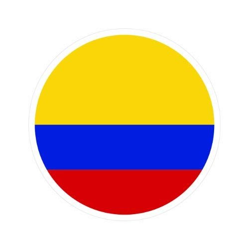 Magnet Round Colombian Flag Magnetic Vinyl Car Magnet Bumper Sticker