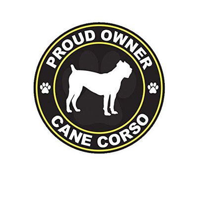 ION Graphics Magnet Proud Owner Cane Corso Magnetic Vinyl Dog Canine pet Puppy 5" Car Magnet Bumper Sticker