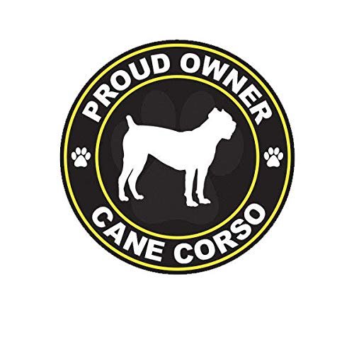 ION Graphics Magnet Proud Owner Cane Corso Magnetic Vinyl Dog Canine pet Puppy 5" Car Magnet Bumper Sticker