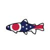 ION Graphics Magnet Ohio State Shaped Trout Magnetic Vinyl Cinyl Decal OH Fly Fishing Fish 5" Car Magnet Bumper Sticker view 1