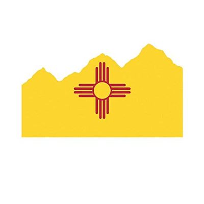 ION Graphics Magnet New Mexico State Flag Rocky Mountains Magnetic Vinyl NM Mountain 5" Car Magnet Bumper Sticker