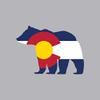 Magnet Colorado State Shaped Bear Flag Magnetic Vinyl Outdoors Wilderness CO Car Magnet Bumper Sticker view 1