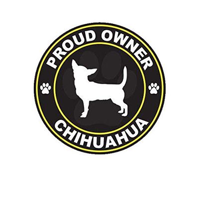ION Graphics Magnet Proud Owner Chihuahua Magnetic Vinyl Dog Canine pet 5" Car Magnet Bumper Sticker