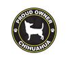 ION Graphics Magnet Proud Owner Chihuahua Magnetic Vinyl Dog Canine pet 5" Car Magnet Bumper Sticker view 1
