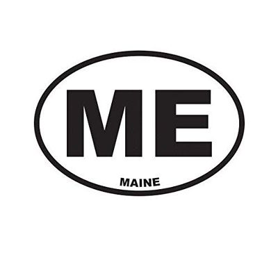ION Graphics Magnet Maine State Oval Magnetic Vinyl ME 5" Car Magnet Bumper Sticker