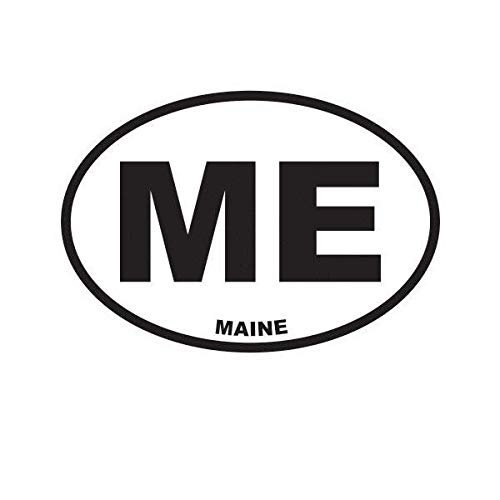 ION Graphics Magnet Maine State Oval Magnetic Vinyl ME 5" Car Magnet Bumper Sticker