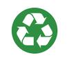 ION Graphics Magnet Green Trash Recycle Sign Magnetic Vinyl Environmental 5" Car Magnet Bumper Sticker view 1