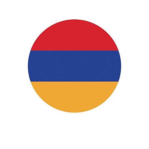 ION Graphics Magnet Round Armenian Flag Magnetic Vinyl Armenia ARM AM 5" Car Magnet Bumper Sticker