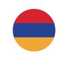 ION Graphics Magnet Round Armenian Flag Magnetic Vinyl Armenia ARM AM 5" Car Magnet Bumper Sticker view 1