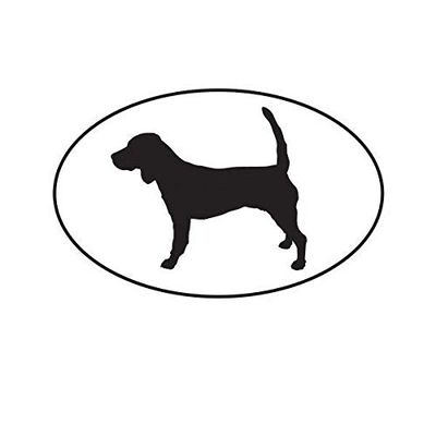 ION Graphics Magnet Beagle Euro Oval Magnetic Vinyl Dog Canine pet 5" Car Magnet Bumper Sticker