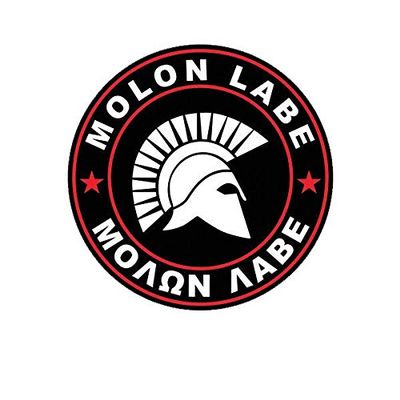 ION Graphics Magnet Molon Labe Red Circle Magnetic Vinyl Come Take Them 2A v4d 5" Car Magnet Bumper Sticker