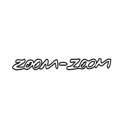 ION Graphics Magnet Zoom-Zoom Magnetic Vinyl Die Cut Decal Zoom Zoom 5" Car Magnet Bumper Sticker