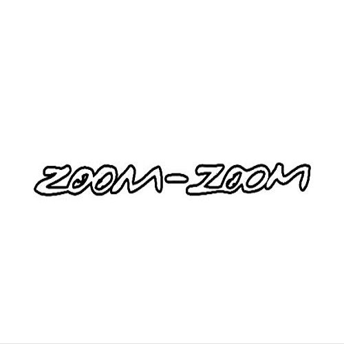 ION Graphics Magnet Zoom-Zoom Magnetic Vinyl Die Cut Decal Zoom Zoom 5" Car Magnet Bumper Sticker