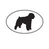 ION Graphics Magnet Bouvier des Flandres Euro Oval Magnetic Vinyl Dog 5" Car Magnet Bumper Sticker view 1