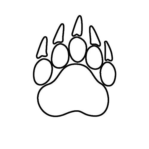 ION Graphics Magnet Bear Claw Magnetic Vinyl Grizzly Outdoors 5" Car Magnet Bumper Sticker