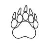 ION Graphics Magnet Bear Claw Magnetic Vinyl Grizzly Outdoors 5" Car Magnet Bumper Sticker view 1