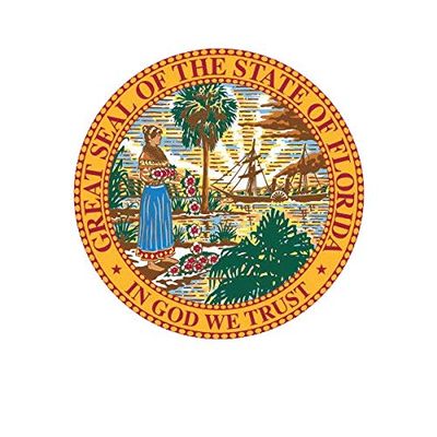 ION Graphics Magnet Florida State Seal Magnetic Vinyl State Southeastern South 5" Car Magnet Bumper Sticker