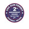 ION Graphics Magnet USA Gun Permit 2nd Amendment Magnetic Vinyl 2a Gun Rights 5" Car Magnet Bumper Sticker view 1