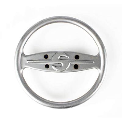 Pedal Car Parts, AMF/BMC Plain Two-Spoke S Steering Wheel