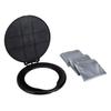 Camco Bucket Toilet Seat with Lid - Converts Standard 5 Gallon Bucket into Portable Toilet for Camping - Convenient Camping Toilet for Hunting & More - Includes 3 RV Toilet Waste Bags (41546) view 1