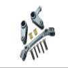 Aluminum Steering Assembly For Arrma 1:10 GRANITE/BIG ROCK 3S / BIG ROCK V3 3S / VORTEKS 3S / SENTON 3S / 1:8 VENDETTA 3S - 10Pc Set Gray Silver view 1