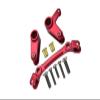 Aluminum Steering Assembly For Arrma 1:10 GRANITE/BIG ROCK 3S / BIG ROCK V3 3S / VORTEKS 3S / SENTON 3S / 1:8 VENDETTA 3S - 10Pc Set Red view 1