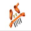 Aluminum Steering Assembly for Arrma 1:10 Granite/Big Rock 3S / Big Rock V3 3S / VORTEKS 3S / SENTON 3S / 1:8 Vendetta 3S - 10Pc Set Orange view 1