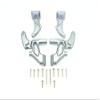 GPM For Traxxas E-Revo 2.0 VXL Brushless (86086-4) Upgrade Parts Aluminum Rear Wing Mount Full Set - 4Pc Set Gray Silver view 1