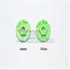 GPM For Traxxas Rustler 4X4 VXL (67076-4) Upgrade Parts Aluminum Hex Adapter (+2mm) - 2Pc Set Green view 1