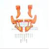 GPM For Traxxas E-Revo 2.0 VXL Brushless (86086-4) Upgrade Parts Aluminum Rear Wing Mount Full Set - 4Pc Set Orange view 1