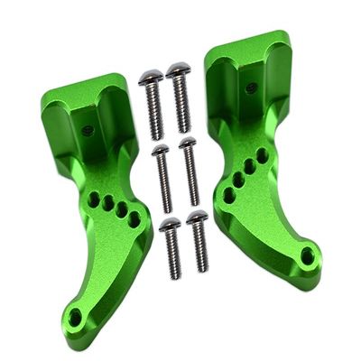 GPM For Traxxas E-Revo 2.0 VXL Brushless (86086-4) Upgrade Parts Aluminum Rear Wing Mount - 2Pc Set Green