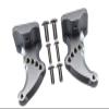 GPM For Traxxas E-Revo 2.0 VXL Brushless (86086-4) Upgrade Parts Aluminum Rear Wing Mount - 2Pc Set Gray Silver view 1