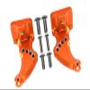 GPM For Traxxas E-Revo 2.0 VXL Brushless (86086-4) Upgrade Parts Aluminum Rear Wing Mount - 2Pc Set Orange view 1