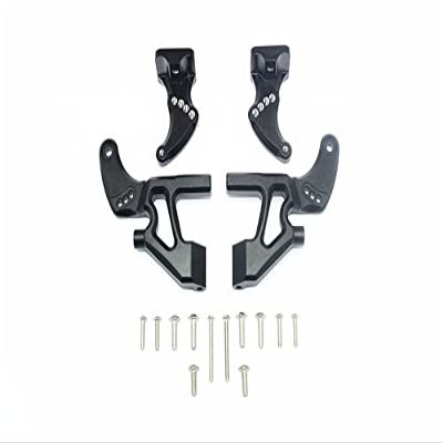 GPM For Traxxas E-Revo 2.0 VXL Brushless (86086-4) Upgrade Parts Aluminum Rear Wing Mount Full Set - 4Pc Set Black