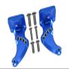 GPM For Traxxas E-Revo 2.0 VXL Brushless (86086-4) Upgrade Parts Aluminum Rear Wing Mount - 2Pc Set Blue view 1
